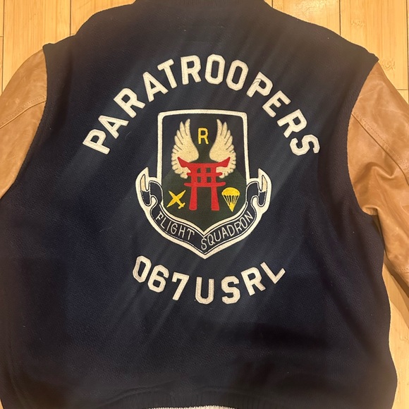 Ralph Lauren Polo Limited Edition Varsity Flight wool leather jacket - Picture 4 of 5